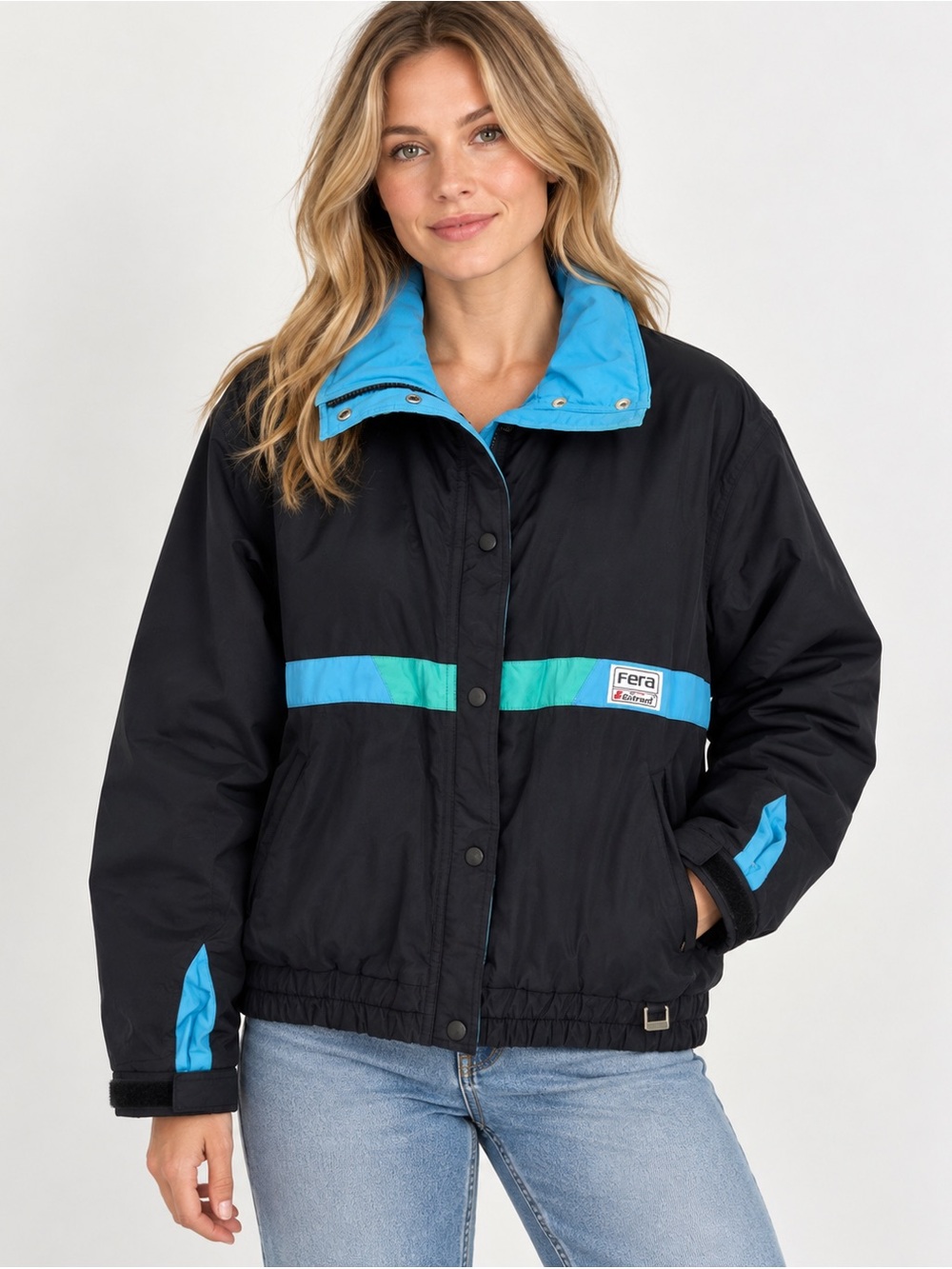 Vintage FERA Skiwear Entrant Jacket Boxy Retro 80s 90s Winter Coat Ladies 12